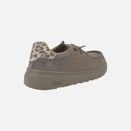 Zapatos wallabi en serraje hidrofugado Lyon