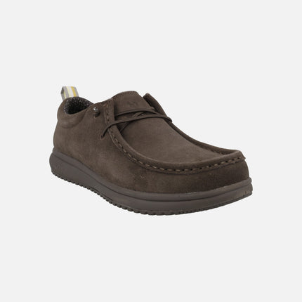 Zapatos wallabi para hombre Texas en serraje hidrofugado