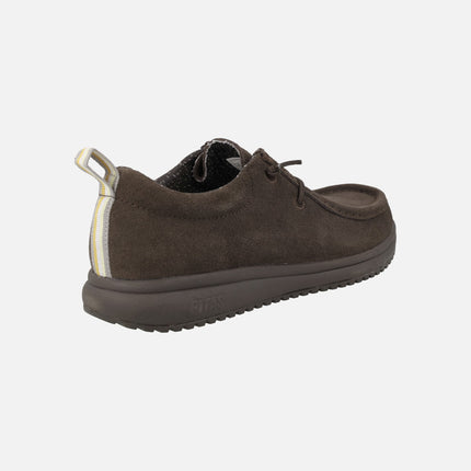 Zapatos wallabi para hombre Texas en serraje hidrofugado