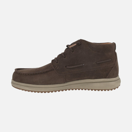Botas Timor suede para hombre en serraje hidrofugado marrón
