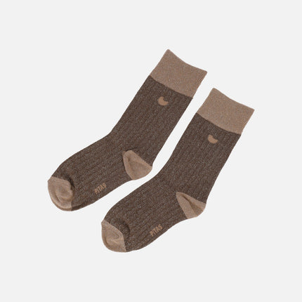 Calcetines Walk in pitas para mujer con brillo metálico