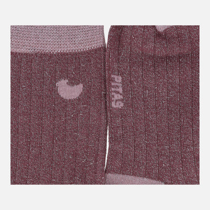 Calcetines Walk in pitas para mujer con brillo metálico