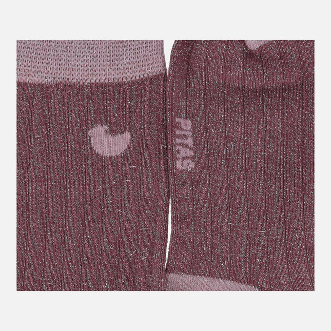 Calcetines Walk in pitas para mujer con brillo metálico