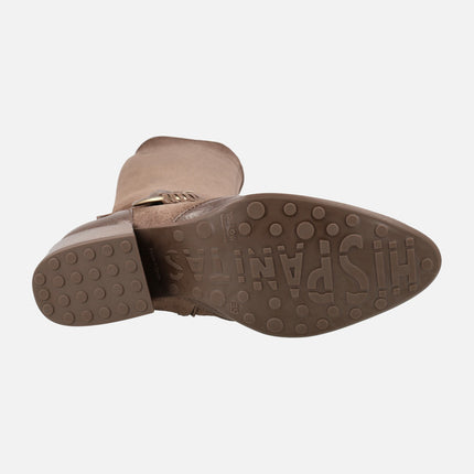 Botas de caña alta Verona con adorno de hebilla