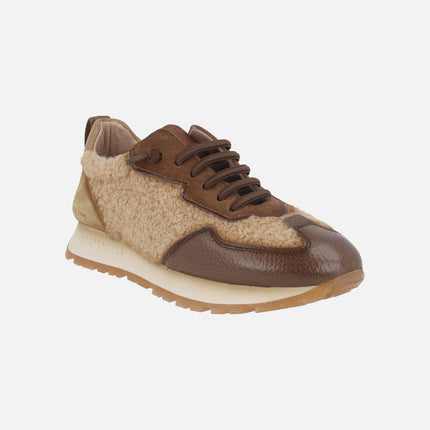 Zapatillas deportivas Hispanitas en combinado borreguillo