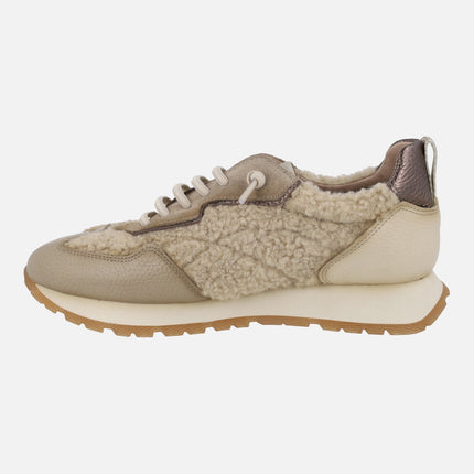 Zapatillas deportivas Hispanitas en combinado borreguillo