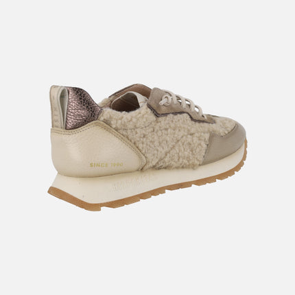 Zapatillas deportivas Hispanitas en combinado borreguillo