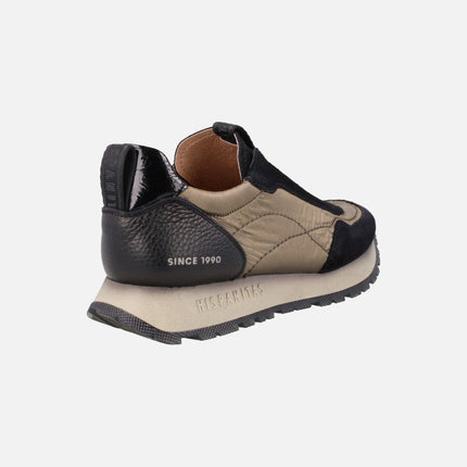 Zapatillas deportivas Kansas en piel y nylon con banda elástica