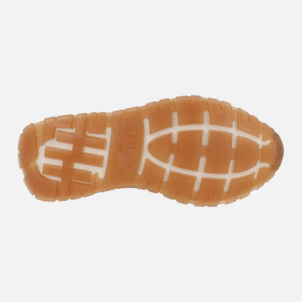 Zapatillas deportivas Kansas en piel y nylon con banda elástica