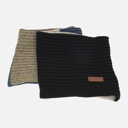 Conjunto de guantes y cuello para hombre de Caramelo