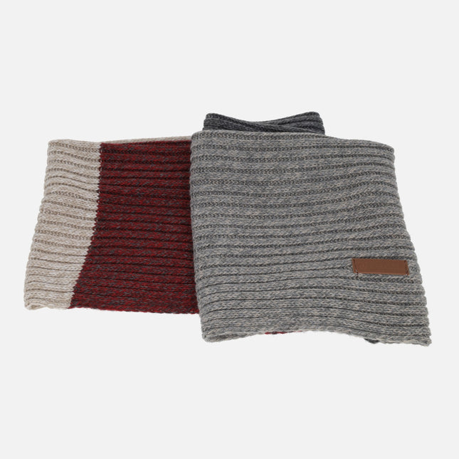 Conjunto de guantes y cuello para hombre de Caramelo