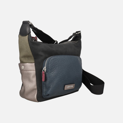 Crossbody bags in combination of colors with adjustable handle