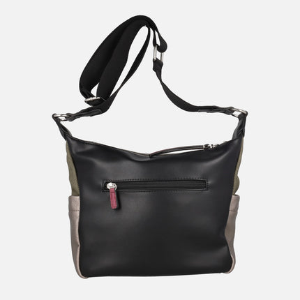 Crossbody bags in combination of colors with adjustable handle