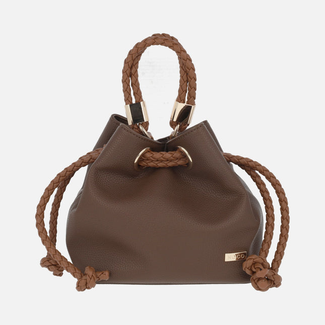 Bolsos en sintético marrón estilo bombonera