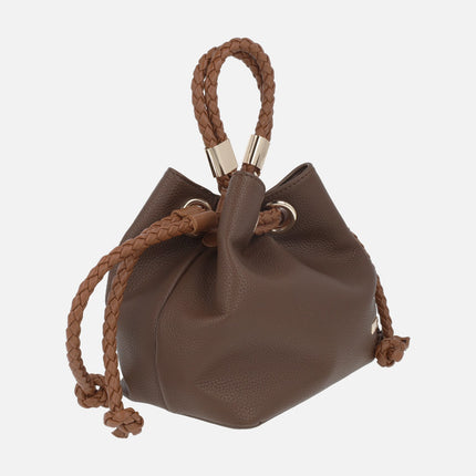 Bolsos en sintético marrón estilo bombonera