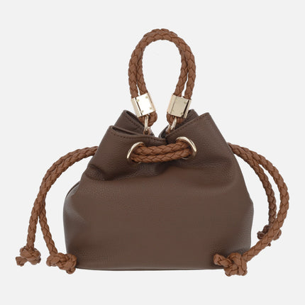 Bolsos en sintético marrón estilo bombonera