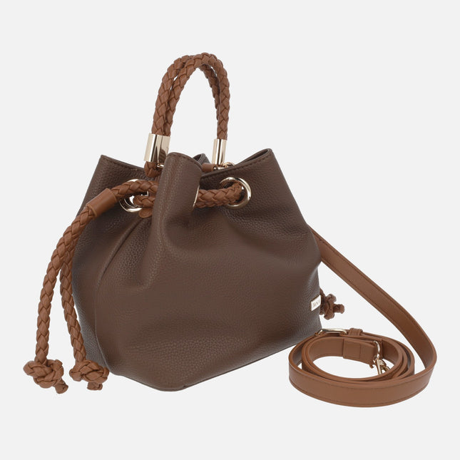 Bolsos en sintético marrón estilo bombonera