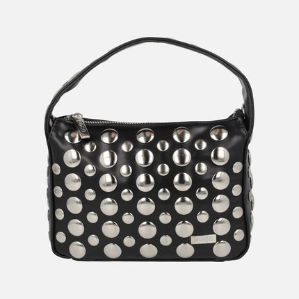 Bolsos bandolera en negro con tachas plateadas