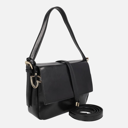 Bolsos bandolera con cierre de tapa y adorno de corazón