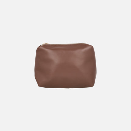 Bolsos para hombro efecto piel con neceser interior