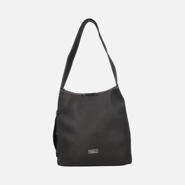 Bolsos para hombro efecto piel con neceser interior