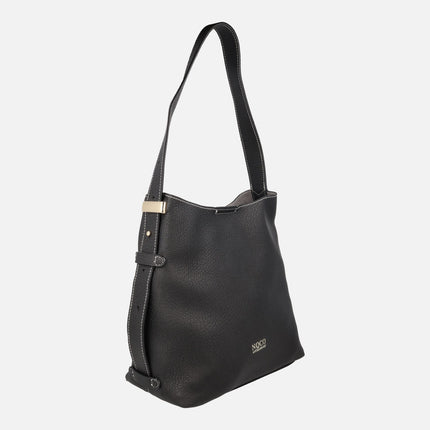 Bolsos para hombro efecto piel con neceser interior