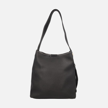 Bolsos para hombro efecto piel con neceser interior