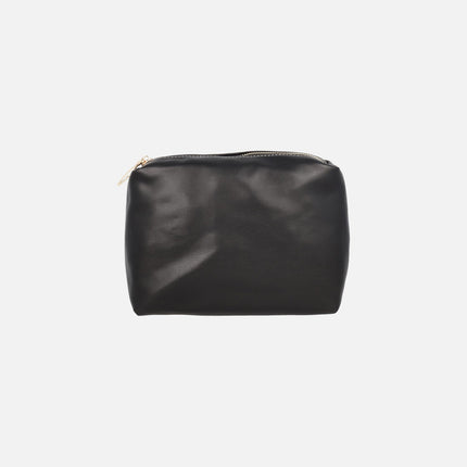 Bolsos para hombro efecto piel con neceser interior