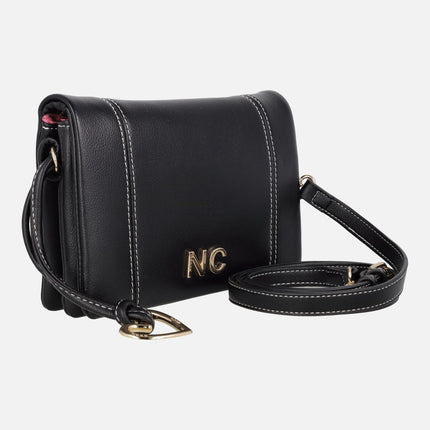 Bolsos bandolera con compartimentos y adorno de corazón