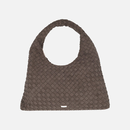 Bolsos estilo hobo en trenzado marrón