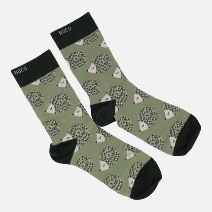 Calcetines para mujer con diseño de erizos