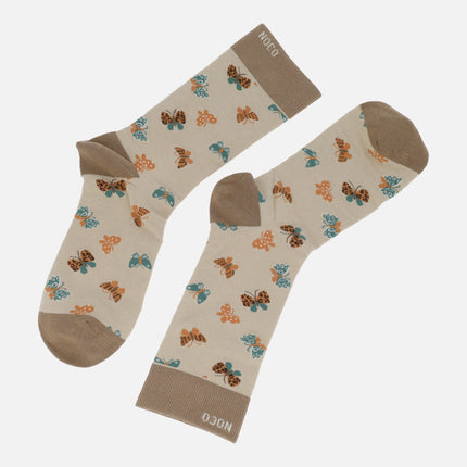 Calcetines para mujer con diseño de mariposas