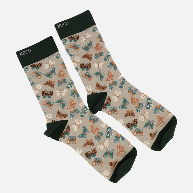 Calcetines para mujer con diseño de mariposas
