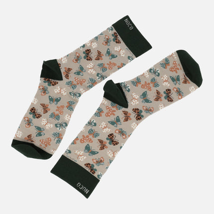 Calcetines para mujer con diseño de mariposas
