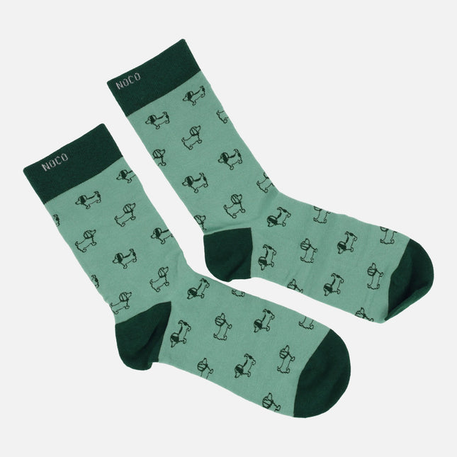 Calcetines para mujer con diseño de perritos