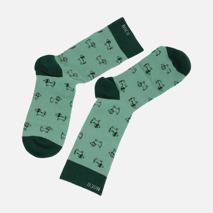 Calcetines para mujer con diseño de perritos