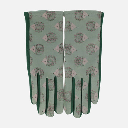Guantes Noco con estampado de erizos