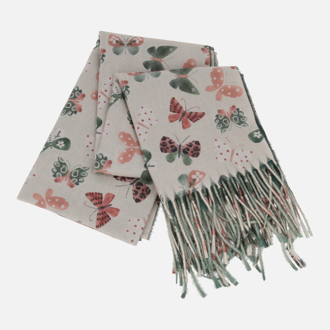Pashminas diseño mariposas
