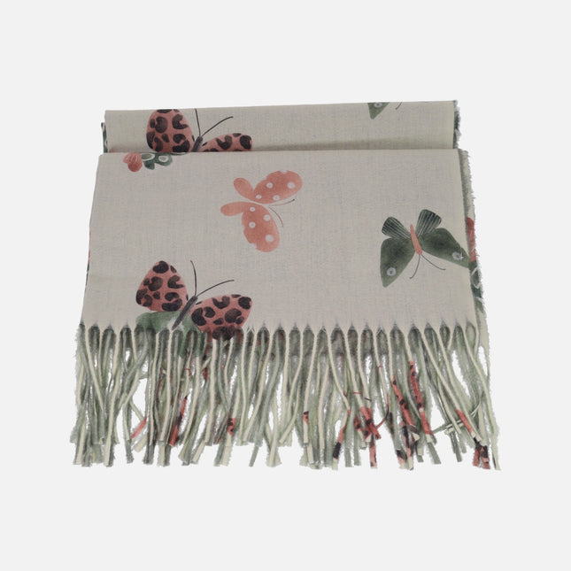 Pashminas diseño mariposas