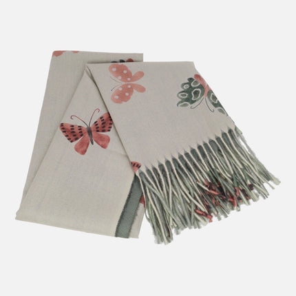 Pashminas diseño mariposas