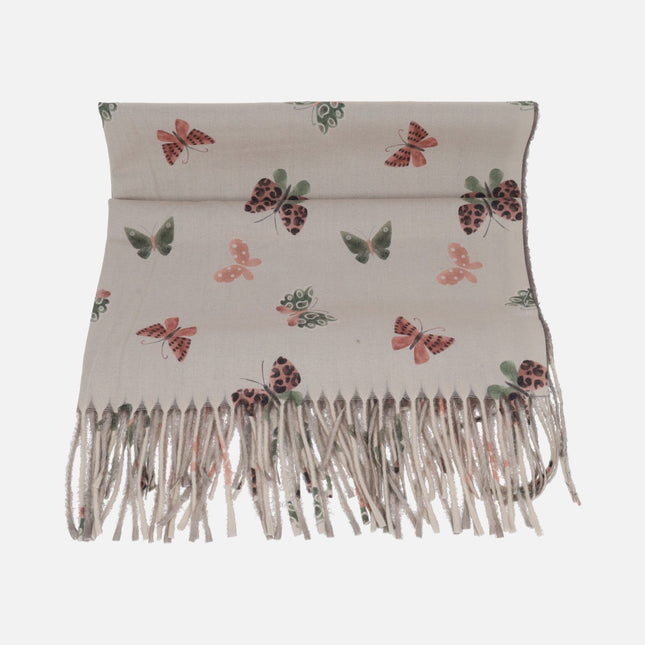 Pashminas diseño mariposas