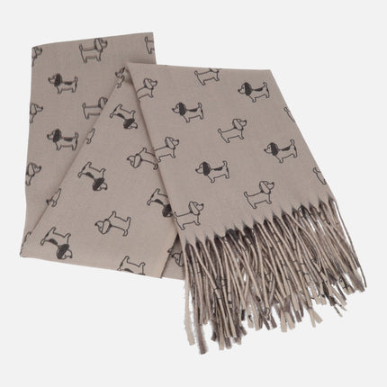 Pashminas Noco con diseño de perritos
