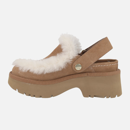 Open heel clogs New Heights Esmee clogs chesnut