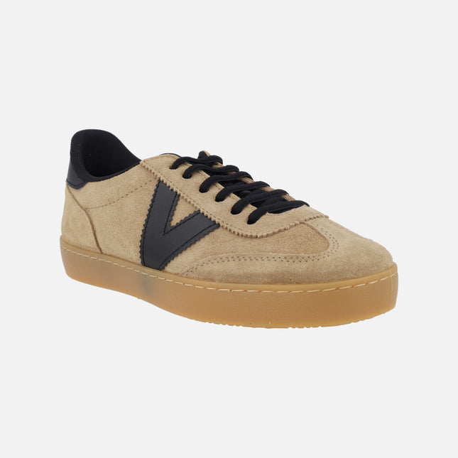 Zapatillas deportivas Berlín Ciclista serraje beige
