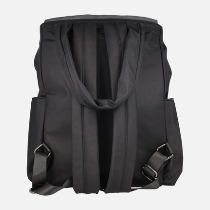 Bolsos mochila Victoria en tejido nylon con detalle de nudo