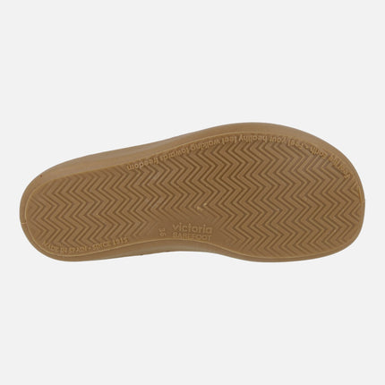 Zapatillas deportivas para mujer Olmo Barefoot serraje y contraste