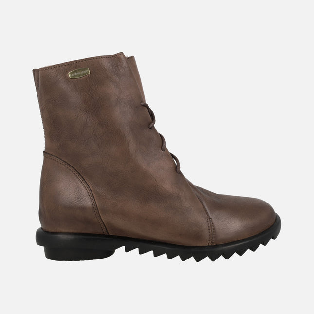 Botines marrones de piel con cordones Cyrielle 12 choco