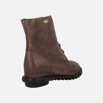 Botines marrones de piel con cordones Cyrielle 12 choco