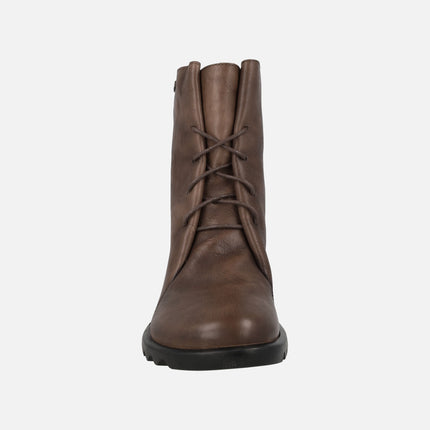 Botines marrones de piel con cordones Cyrielle 12 choco