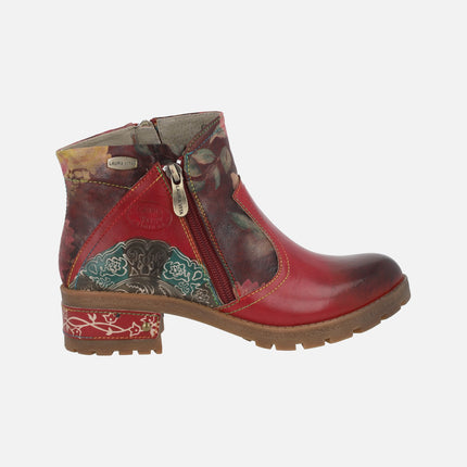 Botines con estampado de flores y cremalleras Cocrailo 74